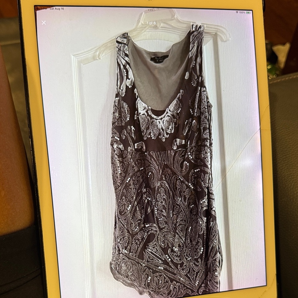 Chic ECI Gray Paisley Women's Tunic